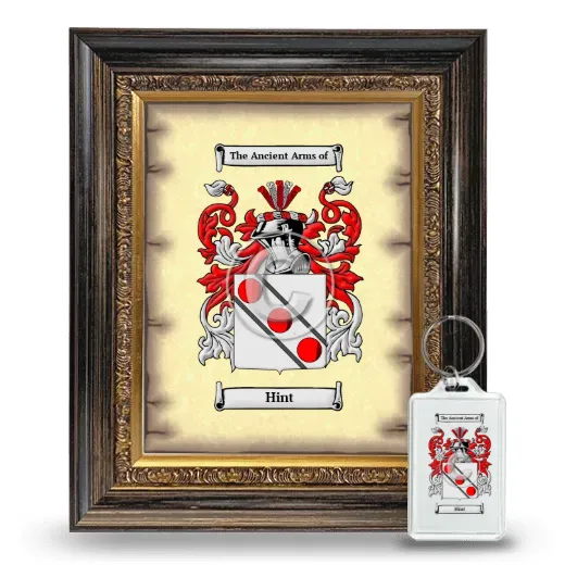Hint Framed Coat of Arms and Keychain - Heirloom