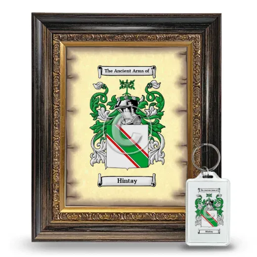 Hintay Framed Coat of Arms and Keychain - Heirloom