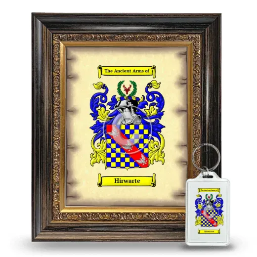 Hirwarte Framed Coat of Arms and Keychain - Heirloom