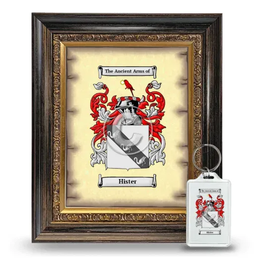 Hister Framed Coat of Arms and Keychain - Heirloom