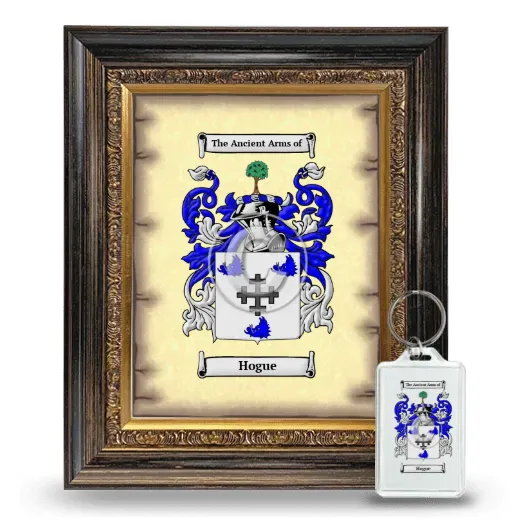 Hogue Framed Coat of Arms and Keychain - Heirloom