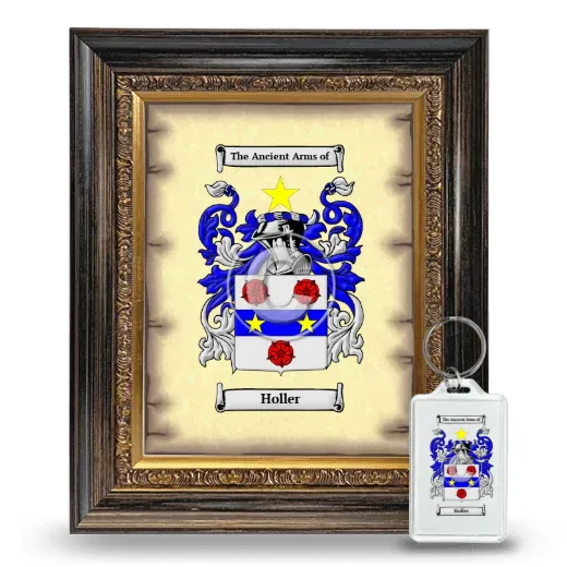 Holler Framed Coat of Arms and Keychain - Heirloom