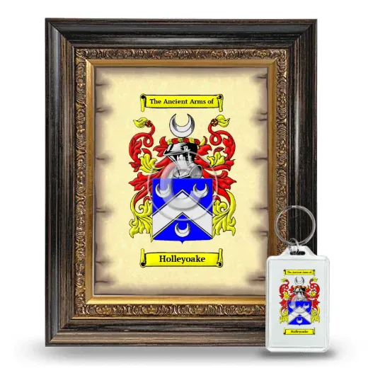Holleyoake Framed Coat of Arms and Keychain - Heirloom