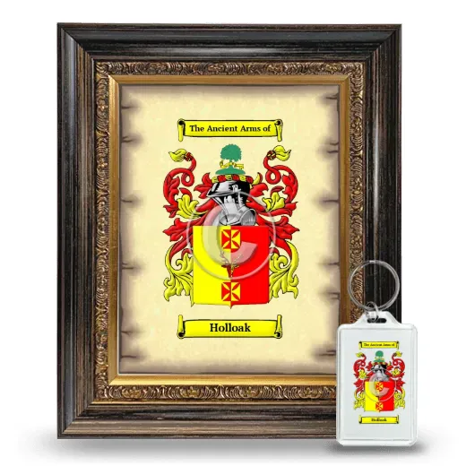 Holloak Framed Coat of Arms and Keychain - Heirloom