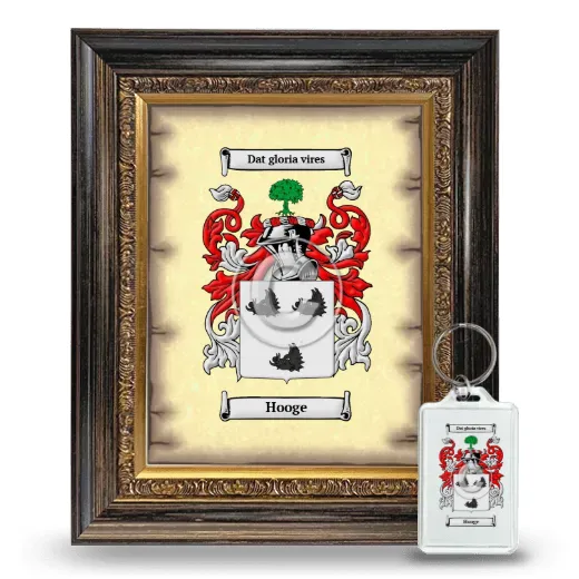 Hooge Framed Coat of Arms and Keychain - Heirloom