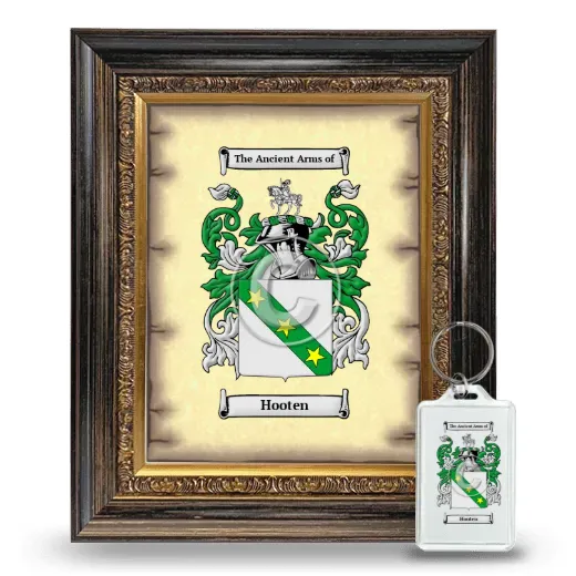 Hooten Framed Coat of Arms and Keychain - Heirloom