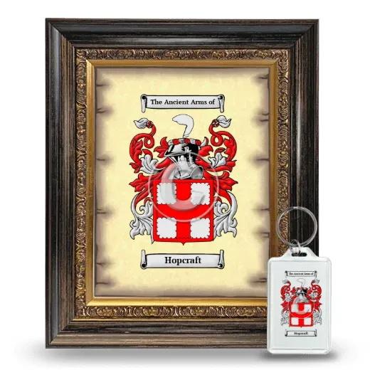 Hopcraft Framed Coat of Arms and Keychain - Heirloom