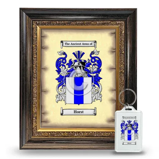 Horst Framed Coat of Arms and Keychain - Heirloom