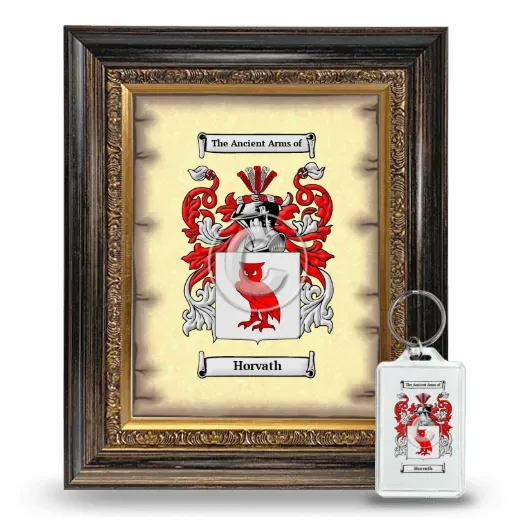 Horvath Framed Coat of Arms and Keychain - Heirloom