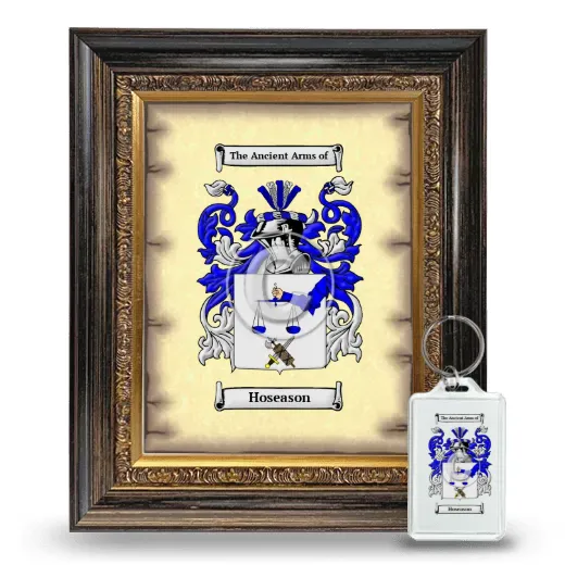 Hoseason Framed Coat of Arms and Keychain - Heirloom