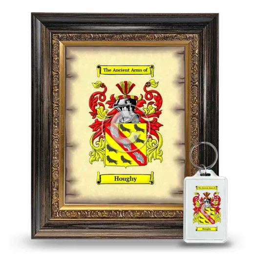 Houghy Framed Coat of Arms and Keychain - Heirloom