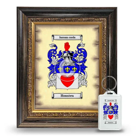 Housten Framed Coat of Arms and Keychain - Heirloom