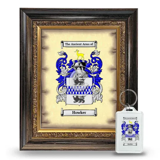 Howker Framed Coat of Arms and Keychain - Heirloom