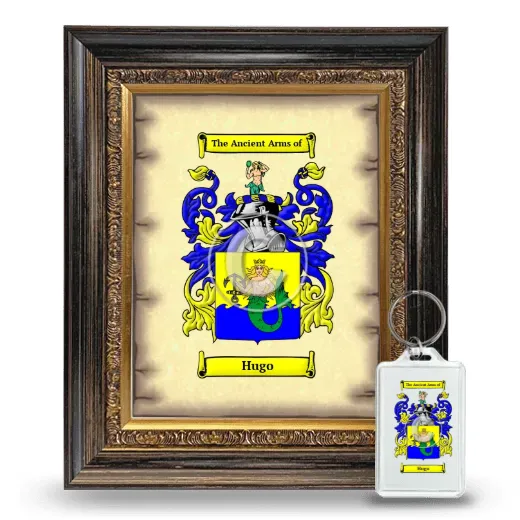 Hugo Framed Coat of Arms and Keychain - Heirloom