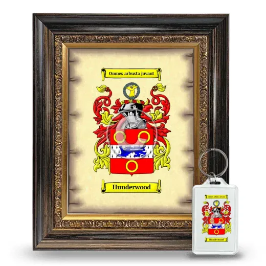 Hunderwood Framed Coat of Arms and Keychain - Heirloom