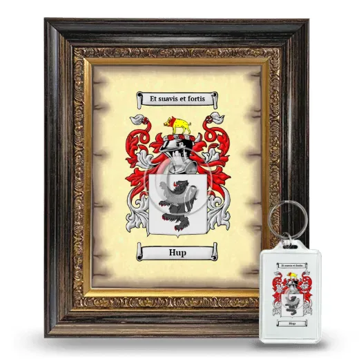 Hup Framed Coat of Arms and Keychain - Heirloom