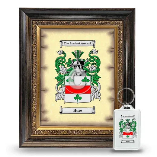 Hure Framed Coat of Arms and Keychain - Heirloom