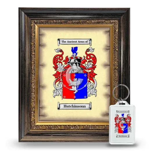 Hutchinsonn Framed Coat of Arms and Keychain - Heirloom