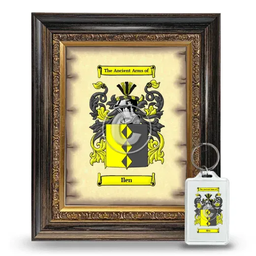 Ilen Framed Coat of Arms and Keychain - Heirloom