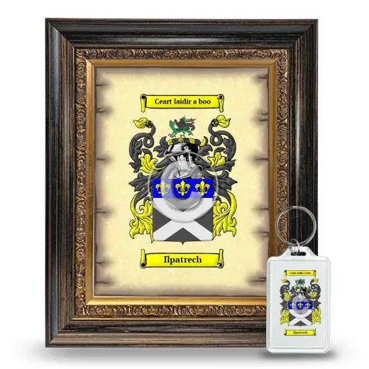 Ilpatrech Framed Coat of Arms and Keychain - Heirloom