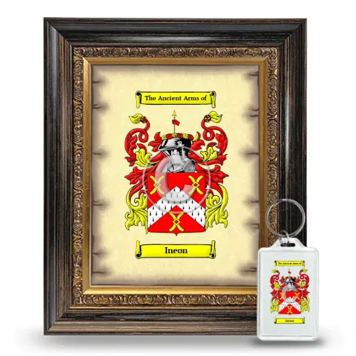 Ineon Framed Coat of Arms and Keychain - Heirloom