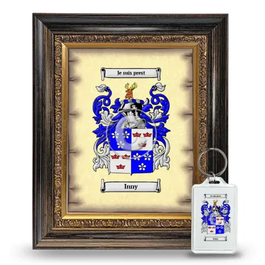 Inny Framed Coat of Arms and Keychain - Heirloom