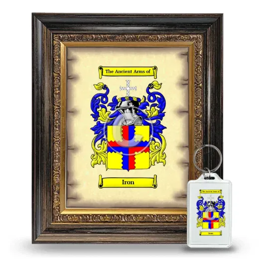 Iron Framed Coat of Arms and Keychain - Heirloom