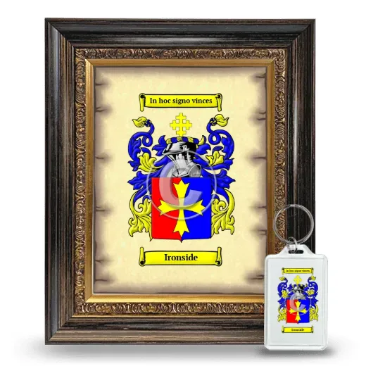 Ironside Framed Coat of Arms and Keychain - Heirloom