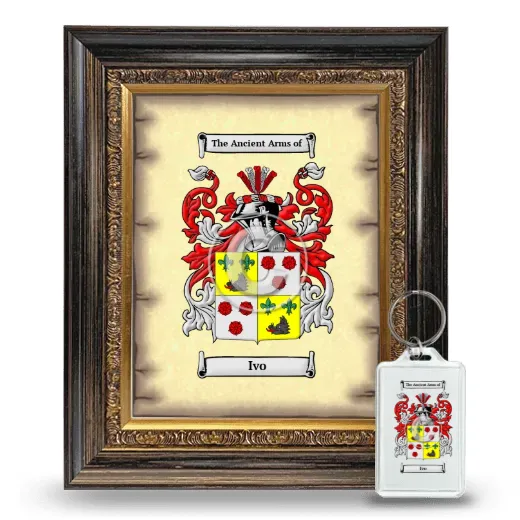 Ivo Framed Coat of Arms and Keychain - Heirloom