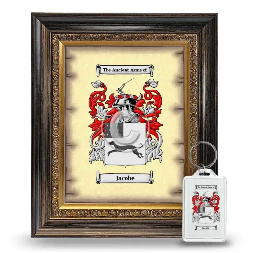 Jacobe Framed Coat of Arms and Keychain - Heirloom