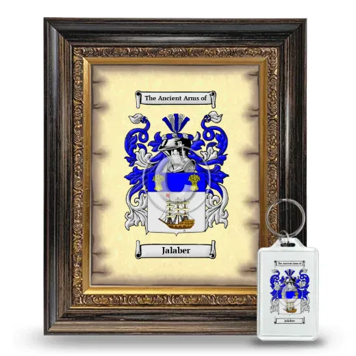 Jalaber Framed Coat of Arms and Keychain - Heirloom