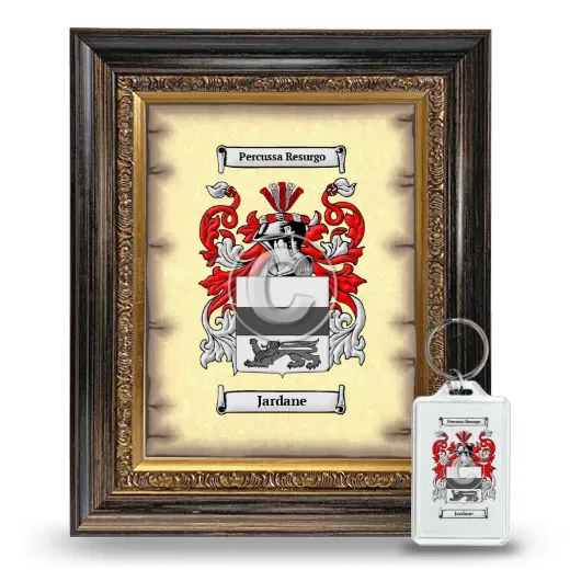 Jardane Framed Coat of Arms and Keychain - Heirloom
