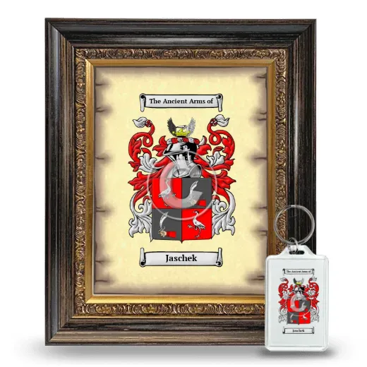 Jaschek Framed Coat of Arms and Keychain - Heirloom