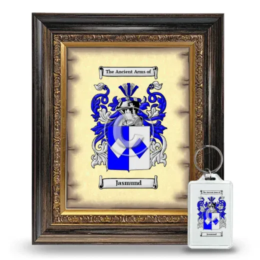 Jasmund Framed Coat of Arms and Keychain - Heirloom