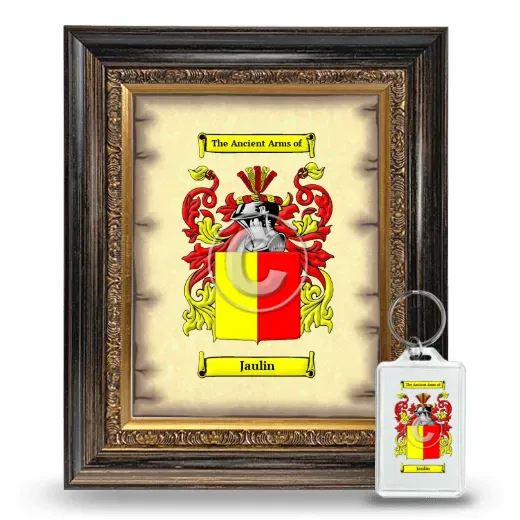Jaulin Framed Coat of Arms and Keychain - Heirloom