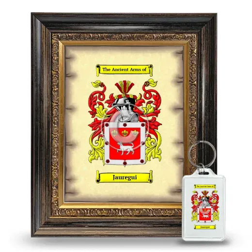 Jauregui Framed Coat of Arms and Keychain - Heirloom