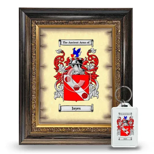 Jayes Framed Coat of Arms and Keychain - Heirloom