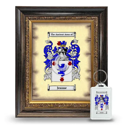 Jeanne Framed Coat of Arms and Keychain - Heirloom