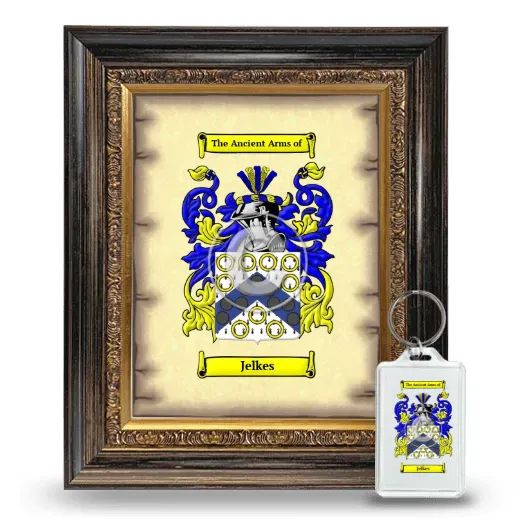 Jelkes Framed Coat of Arms and Keychain - Heirloom