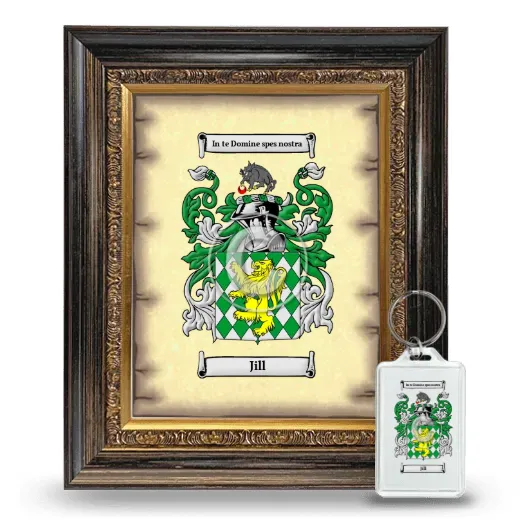 Jill Framed Coat of Arms and Keychain - Heirloom