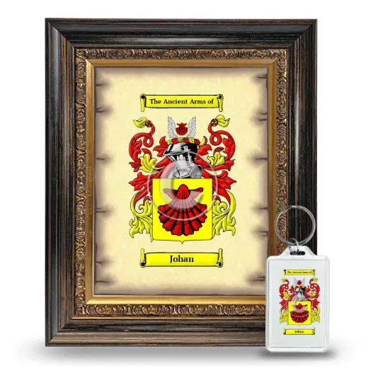 Johan Framed Coat of Arms and Keychain - Heirloom