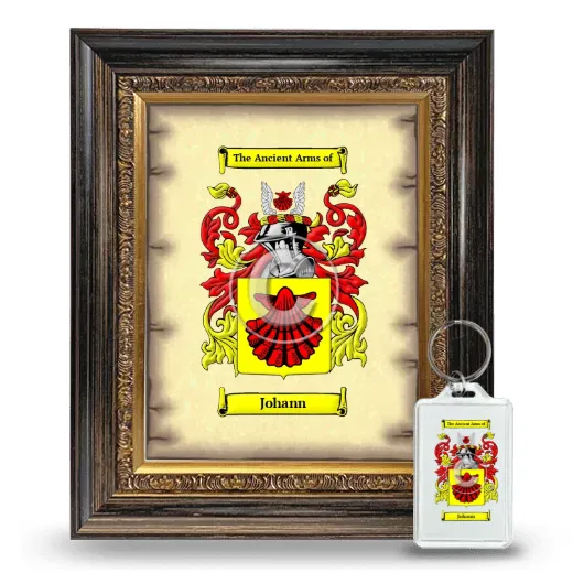 Johann Framed Coat of Arms and Keychain - Heirloom