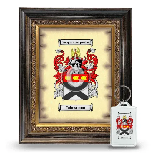 Johnstoom Framed Coat of Arms and Keychain - Heirloom
