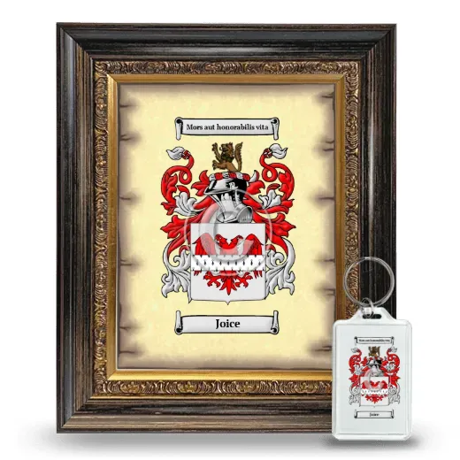 Joice Framed Coat of Arms and Keychain - Heirloom