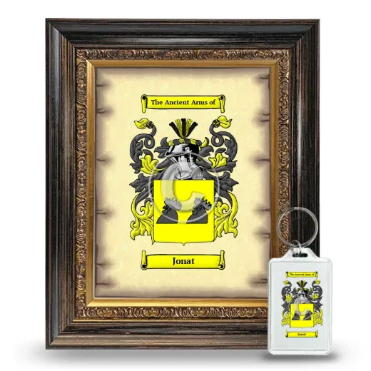 Jonat Framed Coat of Arms and Keychain - Heirloom