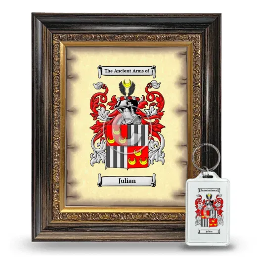 Julian Framed Coat of Arms and Keychain - Heirloom
