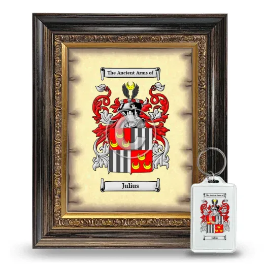 Julius Framed Coat of Arms and Keychain - Heirloom