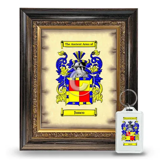 Junco Framed Coat of Arms and Keychain - Heirloom