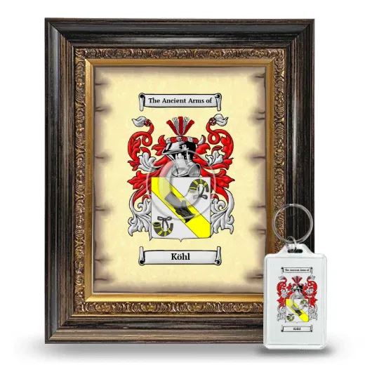 Köhl Framed Coat of Arms and Keychain - Heirloom