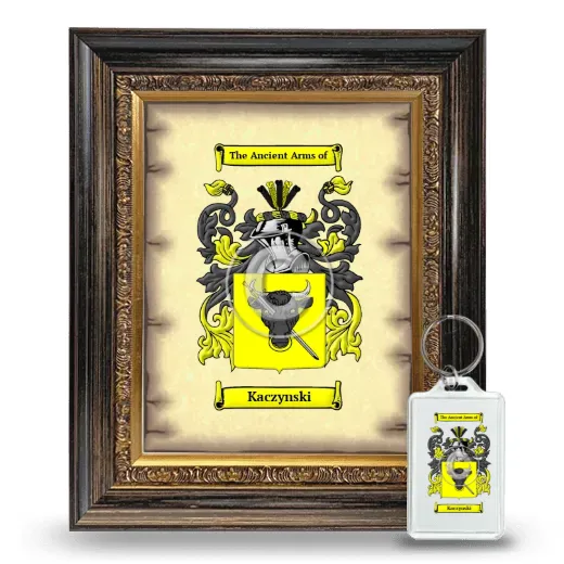 Kaczynski Framed Coat of Arms and Keychain - Heirloom